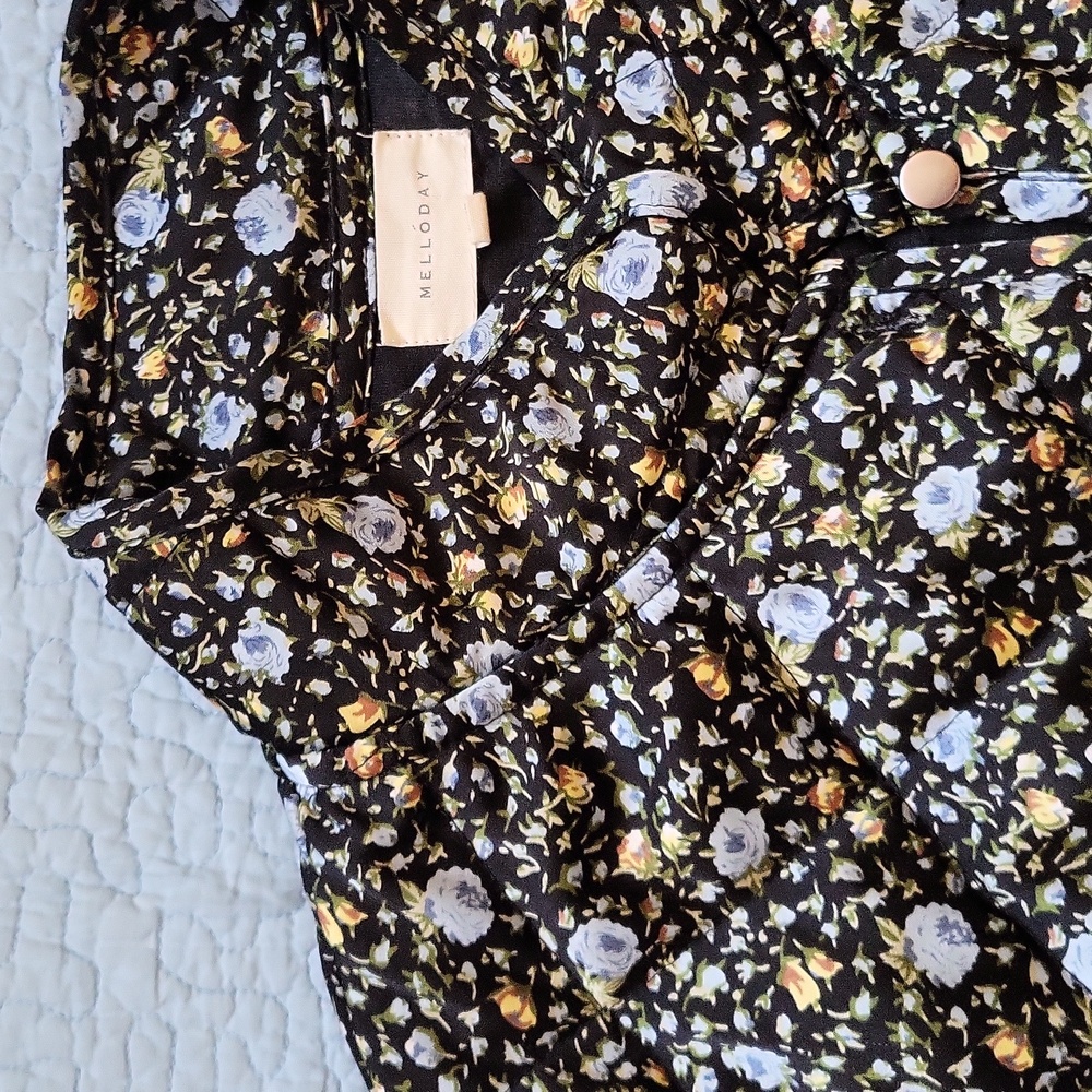 Melloday Floral Quilted Spring Jacket